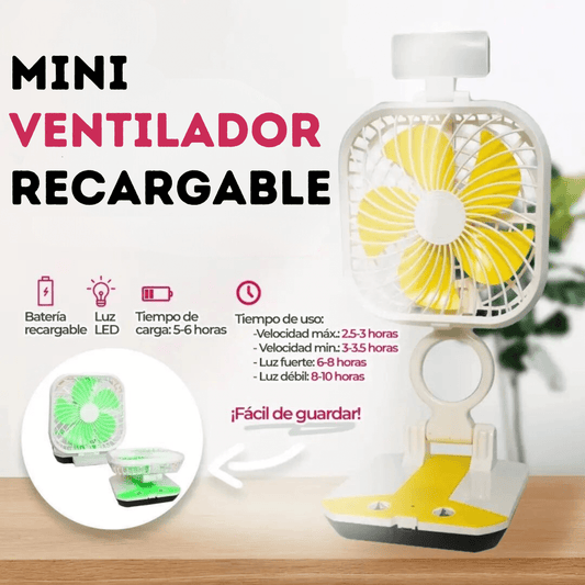 😲MINI VENTILADOR RECARGABLE😍