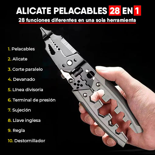 Alicate pelacables multifuncional