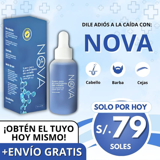 NOVA | Crecimiento del cabello con péptidos de cobre