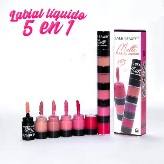 LABIAL LÍQUIDO 5 EN 1💄