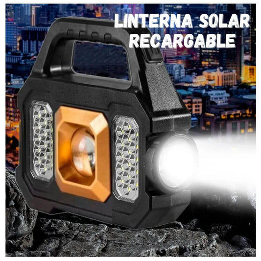 😲LINTERNA SOLAR RECARGABLE😍