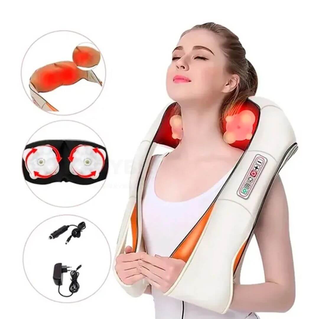 😲MASAJEADOR CERVICAL ELÉCTRICO😍