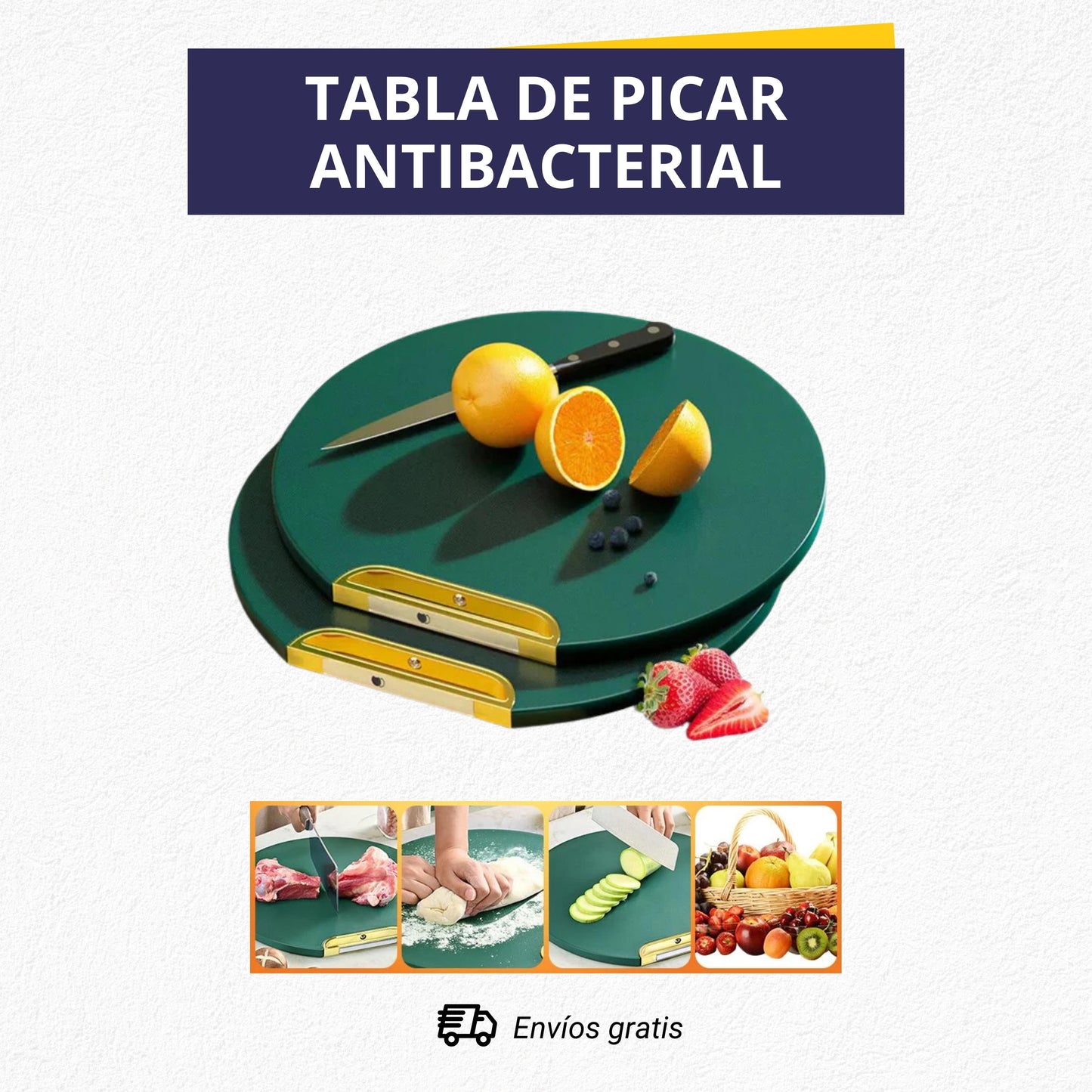 TABLA DE PICAR ANTIBACTERIAL🔥