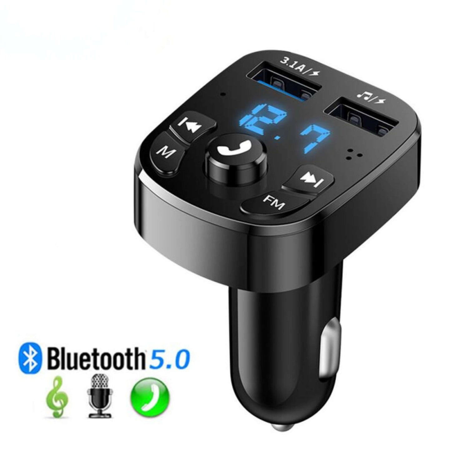 📻TRANSMISOR FM BLUETOOTH PARA COCHE - 5.0🚗