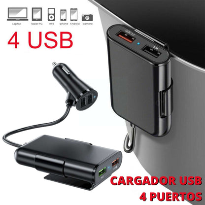 CARGADOR USB DE 4 PUERTOS🚗