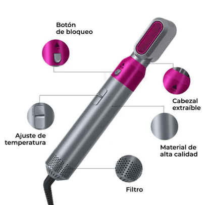 CEPILLO SECADOR DE CABELLO 5 EN 1💥