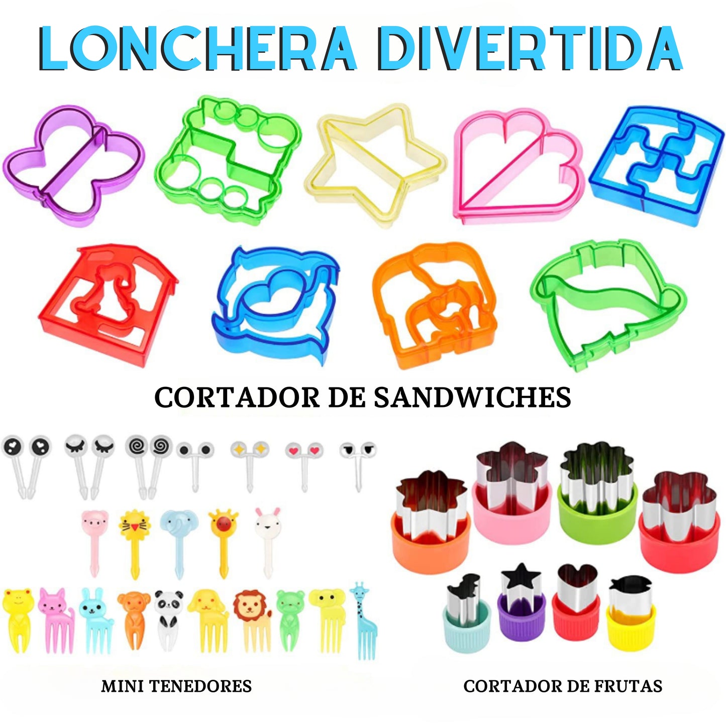 😲KIT CORTADOR DE SANDWICHES | LONCHERA DIVERTIDA😍