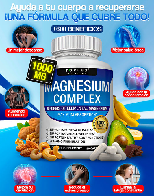 MAGNESIUM COMPLEX° 8 BENEFICIOS EN 1 PRODUCTO