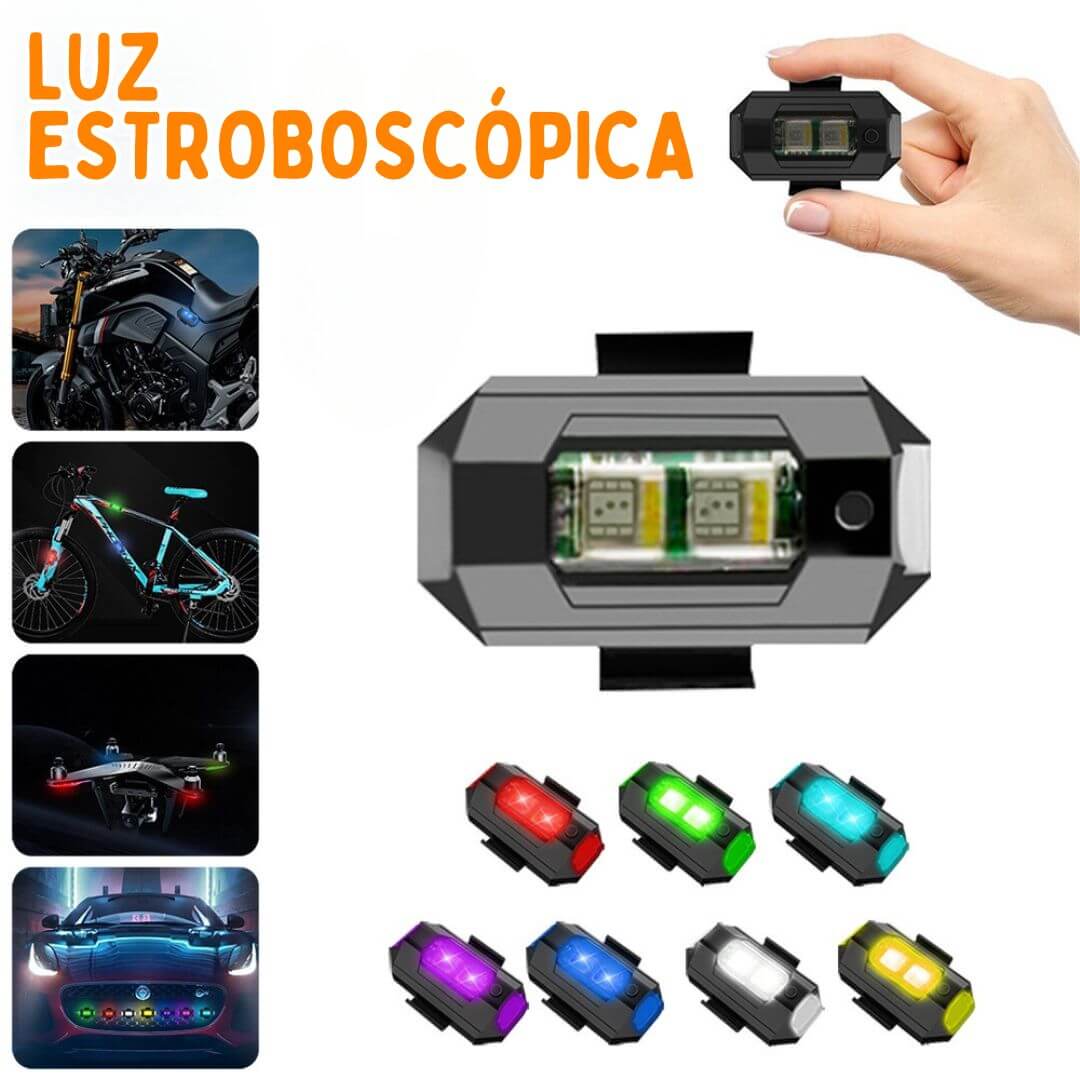 😲LUZ ESTROBOSCÓPICA DE COLORES PARA VEHÍCULOS🌈