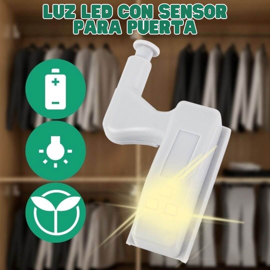 😍LUZ LED CON SENSOR PARA PUERTA🚪