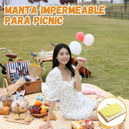 😲MANTA IMPERMEABLE PARA PICNIC😍