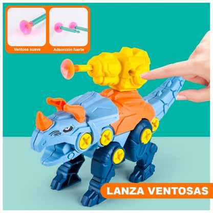 😍DINO ARMABLE LANZA DARDOS🦖