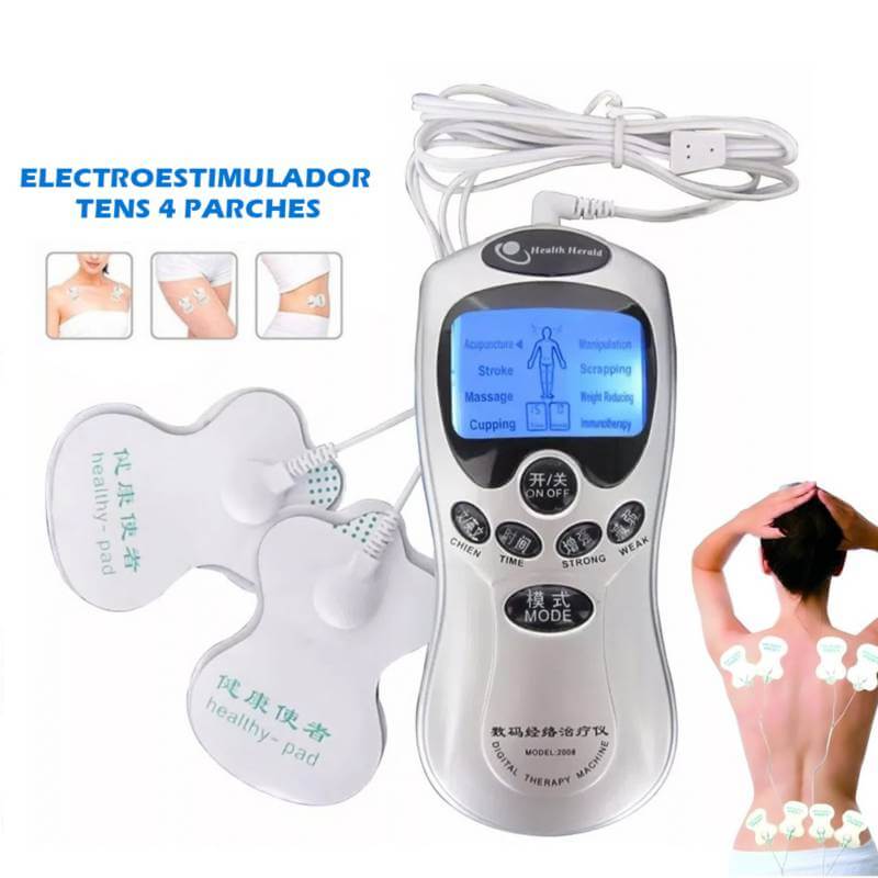 😲ELECTROESTIMULADOR 4 PARCHES💥