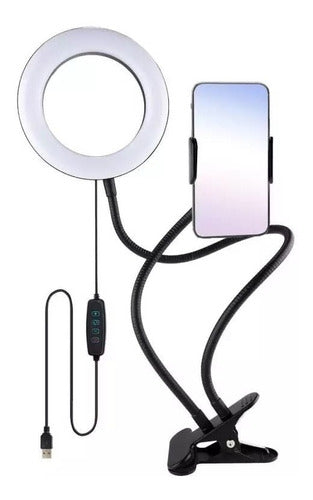 ARO LED CON SOPORTE PARA CELULAR